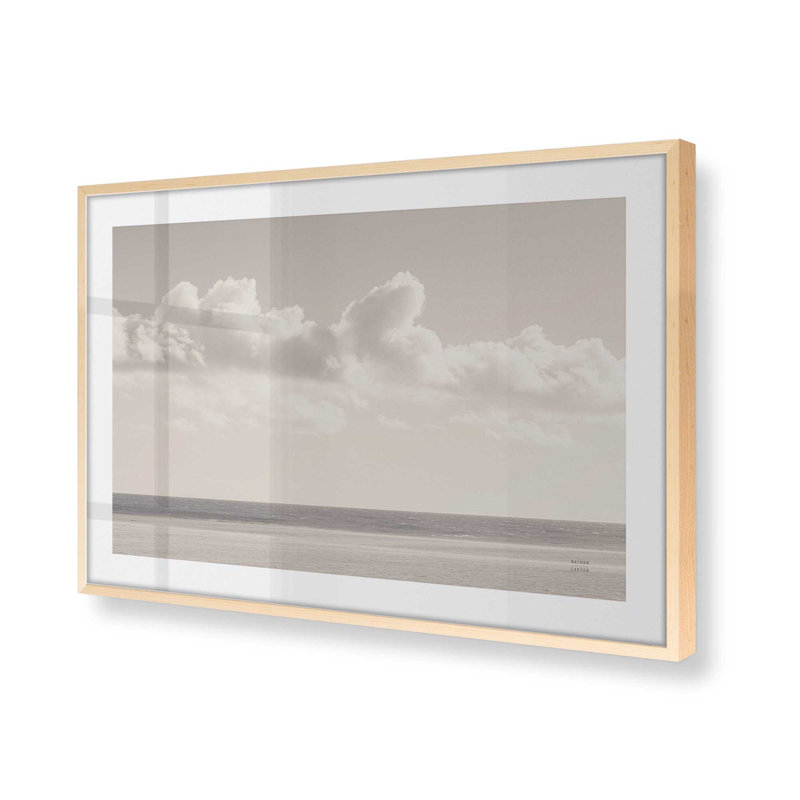 «Calm Ocean Skies», H 12 po x l 15 po, Érable brut