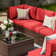 Keyala 7 Piece Rattan Sectional Seating Group with Cushions