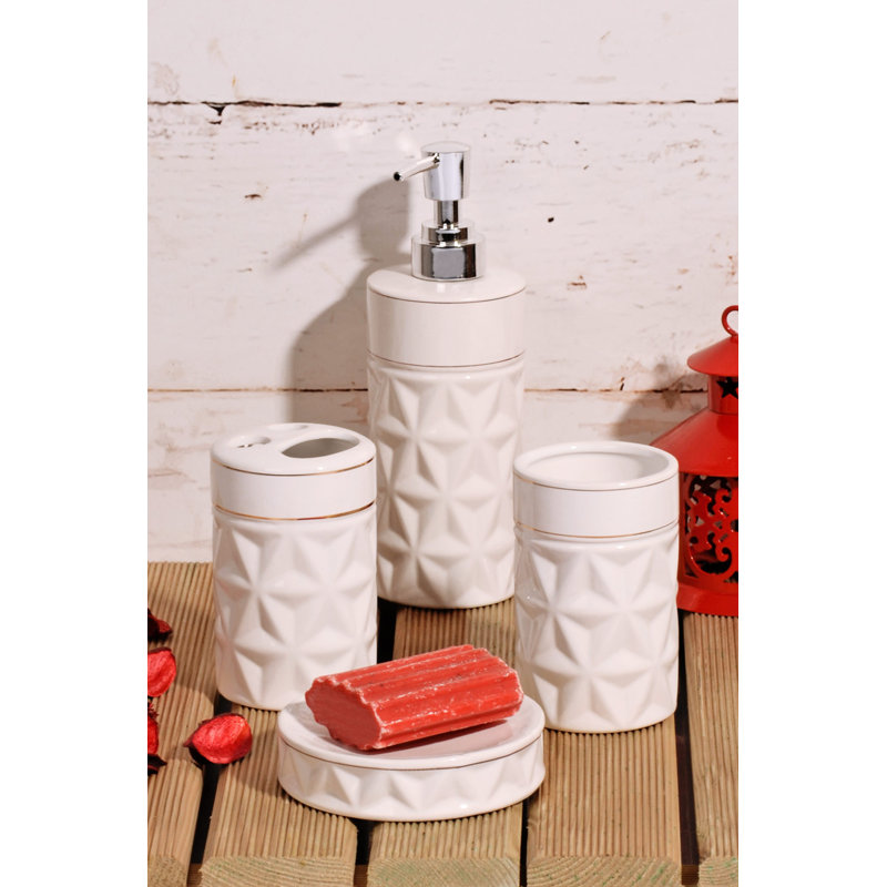 Ensemble d'accessoires de salle de bain 4 pièces Abdurrahmaan