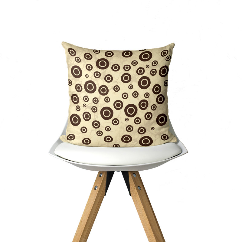 Lyndon Polka Dots Cotton Reversible Pillow Cover, 16" x 16"