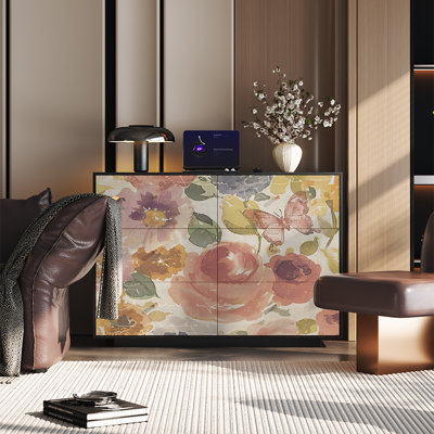 Armoire décorative pin