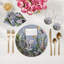 Sous-verres ronds en cuir rose et gris Summer Palace-119015342