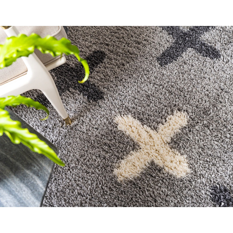 Mitzy Geometric Indoor Rug, Square 8'