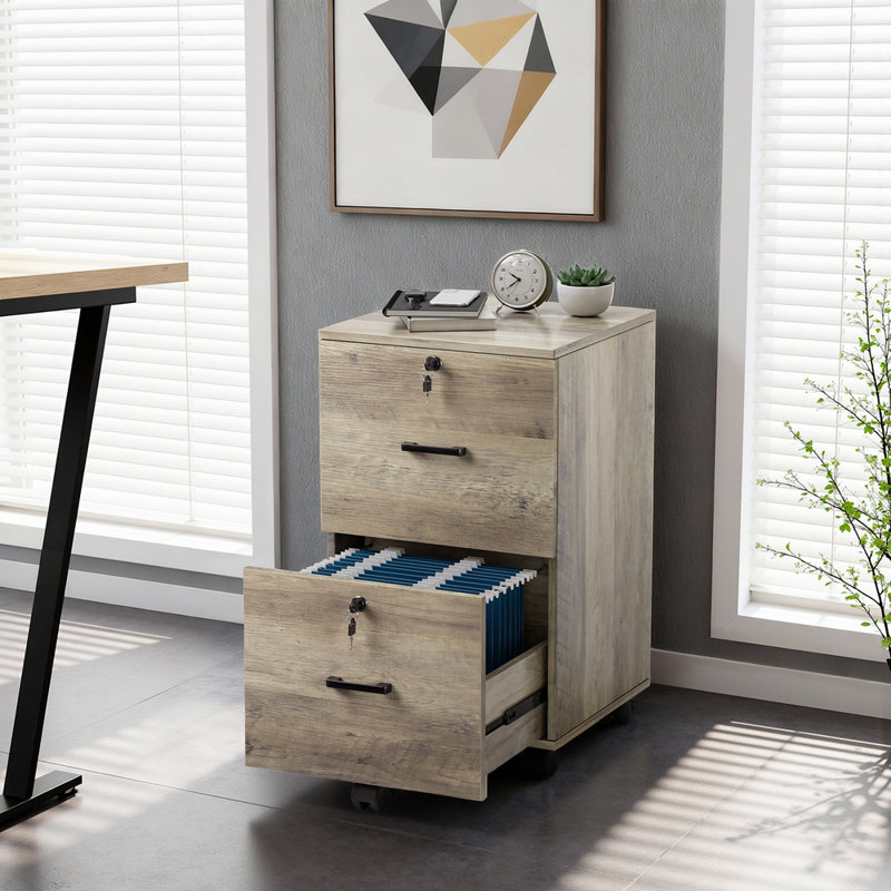 Brandice 15.7'' Wide 2 -Drawer Mobile File Cabinet