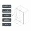 Porte de douche noire matte 6076, poulies en acier inoxydable de 70 mm, fonction, nano-propre, verre trempé, ajout hypnotisant de salle de bain 304, nettoyage, accessoire