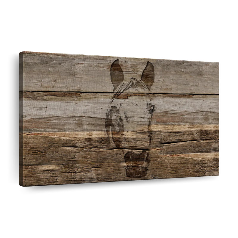 Rustic Horse Canvas Print, 32'' W x 48'' H