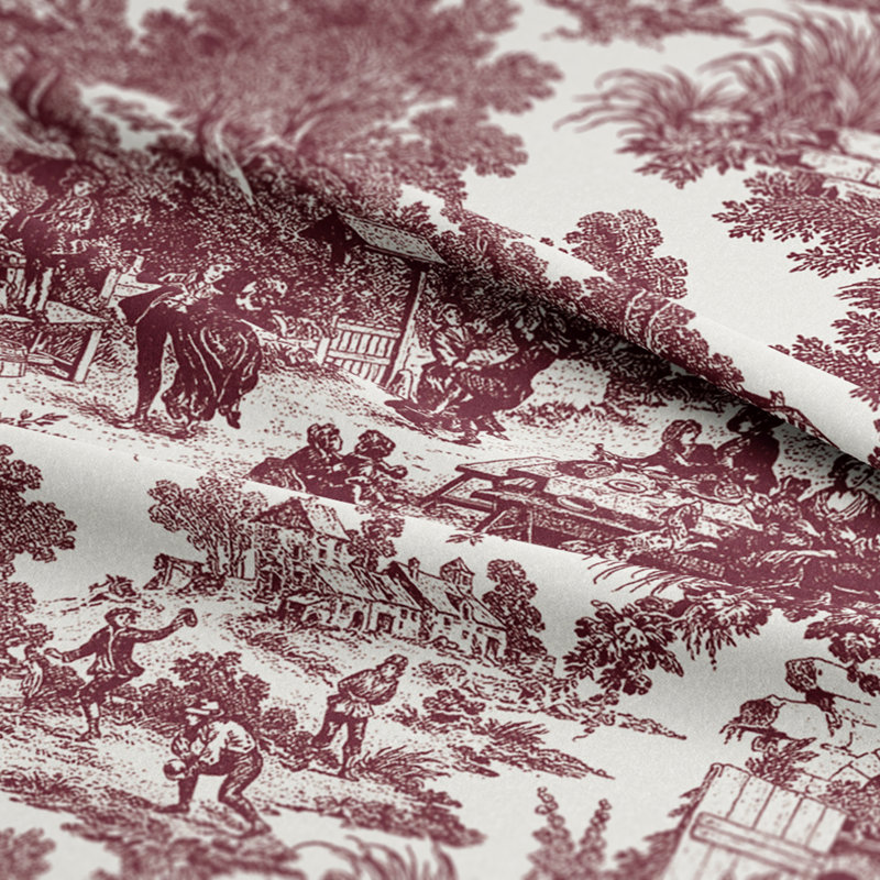 Ensemble d'édredon en coton 8 pièces Au Village Toile Merlot, Édredon très grand californien + 7 pièces suppl