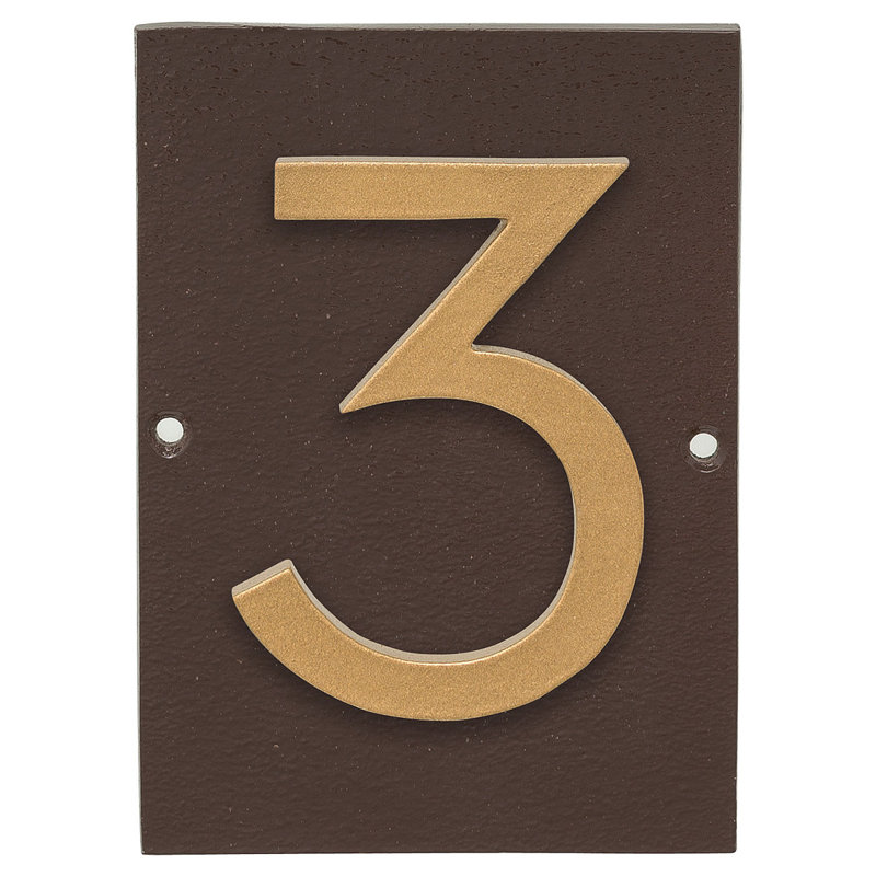 Plaque murale rectangulaire, Bronze romain / or, Oui