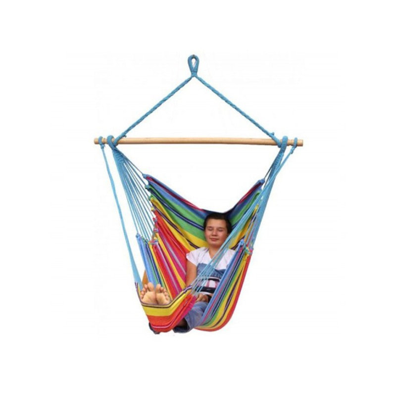 Gariepy Hanging Chair, Yellow/Blue