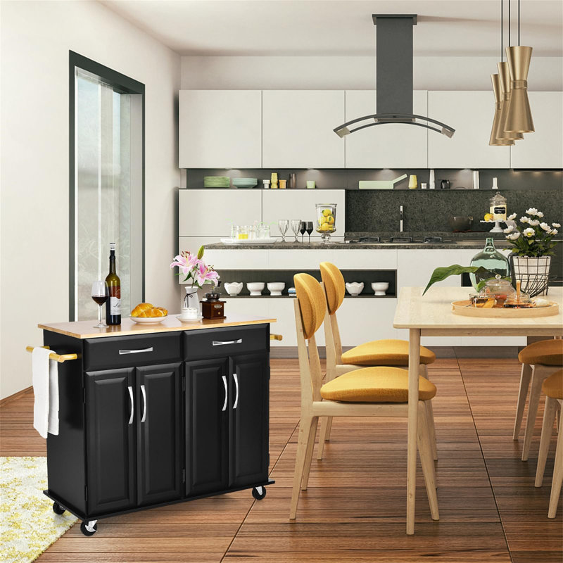 Rudmer Wood Kitchen Island