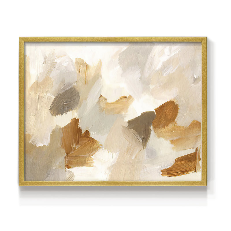 Tawny Mix II - Reproduction encadrée - Restickable, H 8 po x l 10 po, Doré