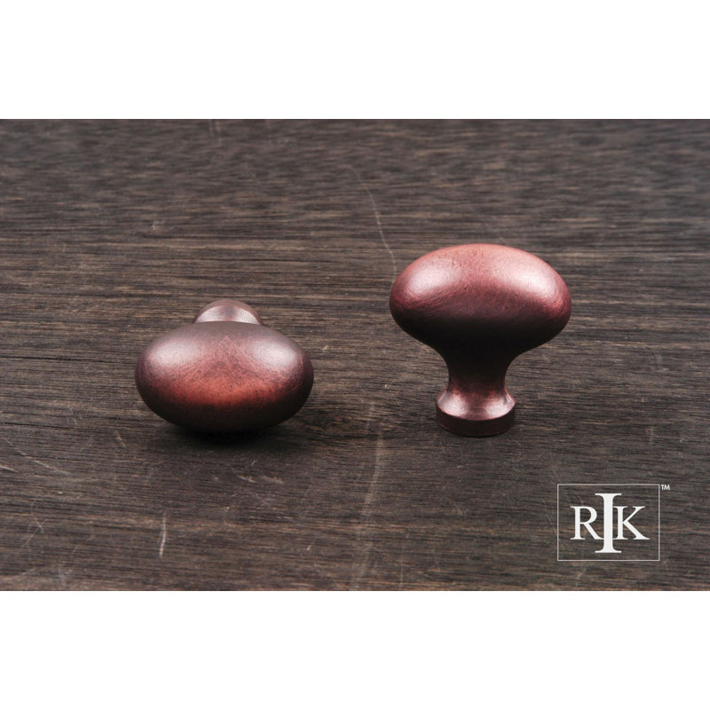 CK Series Oval Knob, Distressed Copper