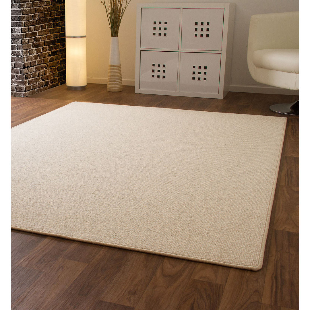 Teppich Thornbury aus Wolle in Beige