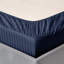 200 Thread Count Microfibre Stripe Fitted Sheet 40cm-80978005-80978002