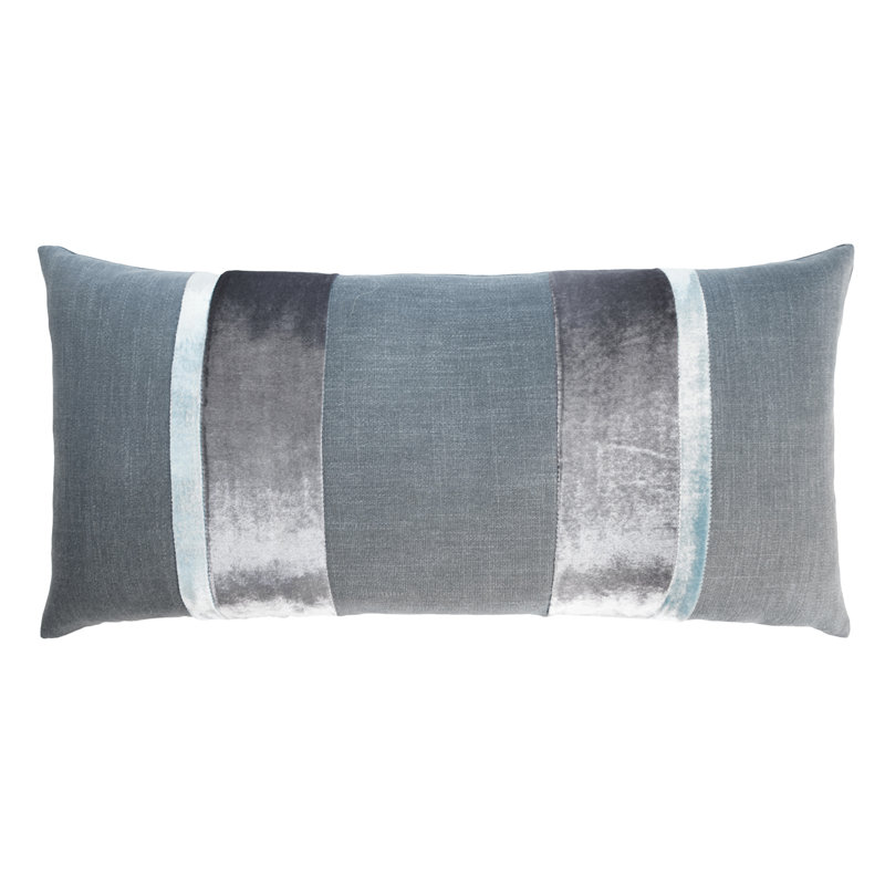 Stripe Lumbar Pillow Cover & Insert, Dusk, 12" x 24"