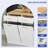 39" Kitchen Island Kitchen Storage with Power Socket and Tilt Out Trash Bin Storage Cabinet-1917662743