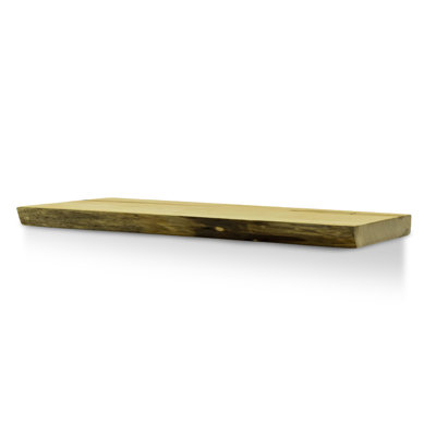 Nechemya 52In. Hard Wood Floating Shelf - Walnut