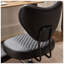 Fauteuil pivotant en cuir synthétique réglable H 31,5 po x P 26,38 po x H 38,19 po ModaForm Home