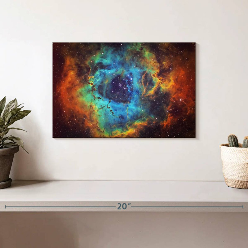 Oberle Cosmic Rosette Nebula, 8" H x 12" W