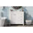 Compact White Vanity Cabinet With Ceramic Sink, Modern Storage Solution