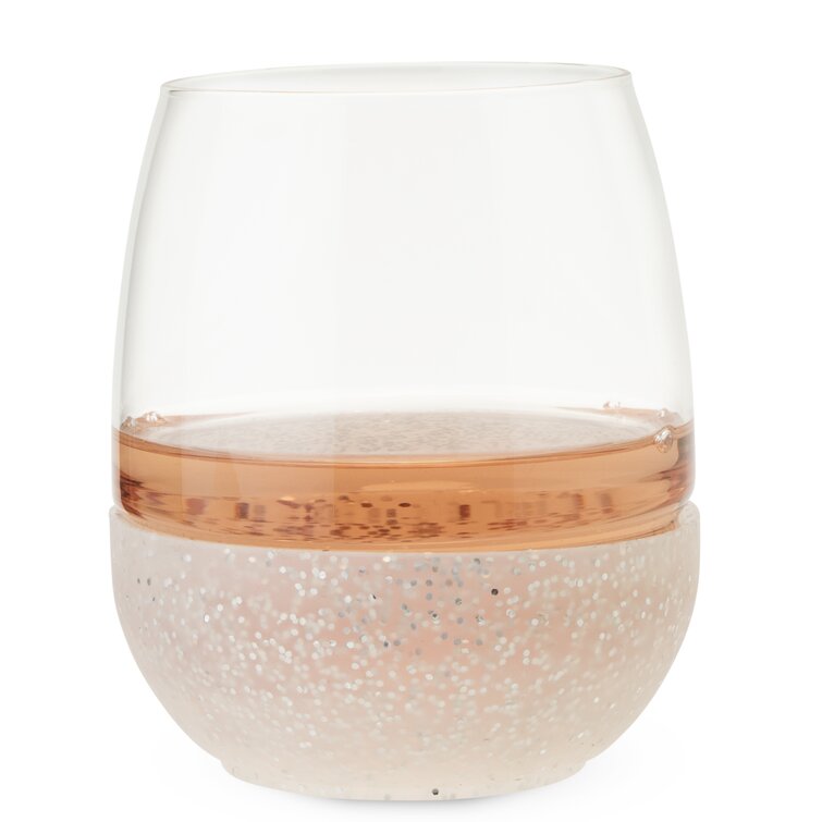 Wrought Studio Bustillos Infoxicated 4 Piece 21 oz. Stemless Wine