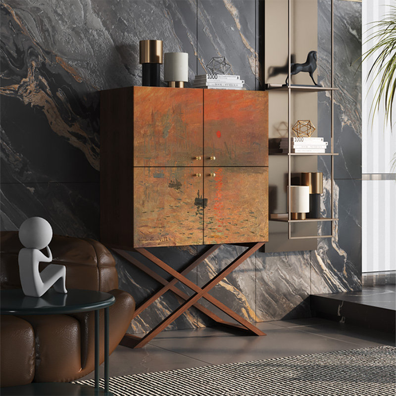 Spacious and Organized Storage Cabinet, Brown