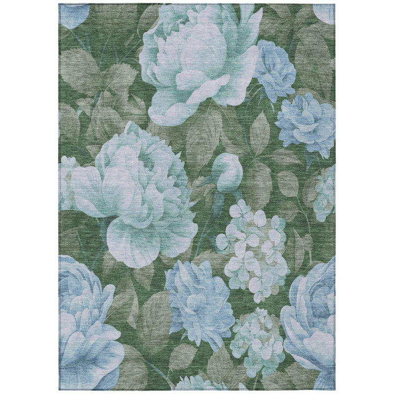 Machine Washable Indoor/Outdoor Chantille ACN1566 Sky Rug, Rectangle 8' x 10'
