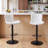 Denan Swivel Adjustable Height Bar Stools, Faux Leather Modern Barstools, Upholstered Counter Stool-994598372-994188632