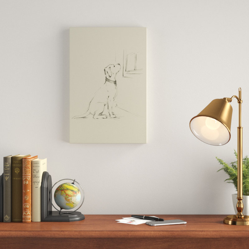 «Waiting for Master III», reproduction d'art sur toile, H 18 po x l 12 po