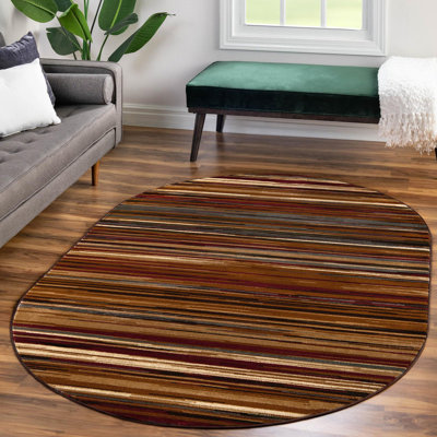 Ivetta Abstract Beige Area Rug