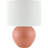 Ceramic Table Lamp with Linen Drum Shade-672147785