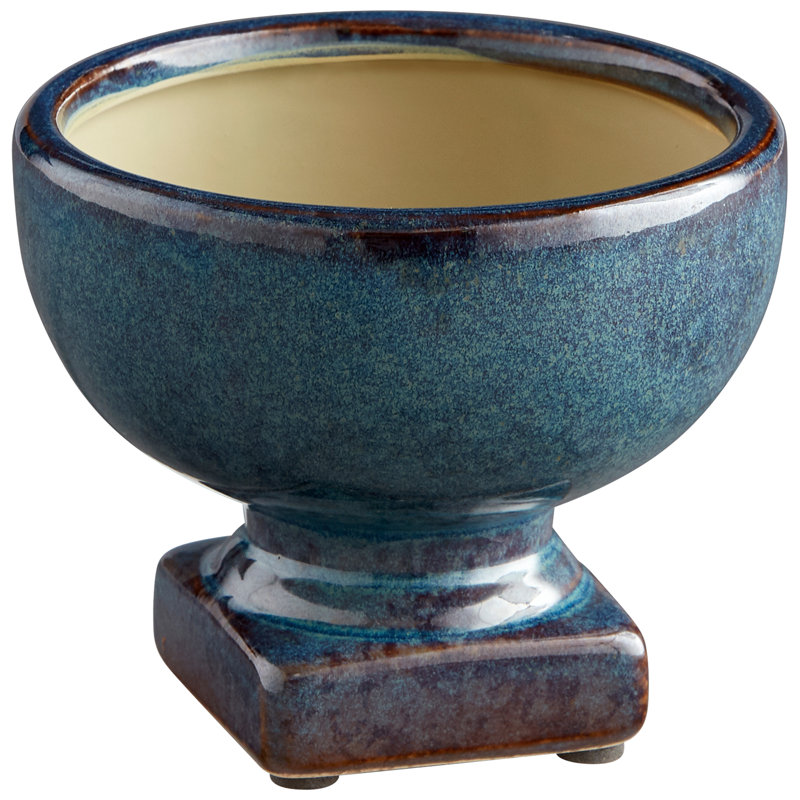 Big Sky Ceramic Urn Planter, 7.5" H x 5" W  x 5" D