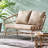 Raynette 48'' Iron Outdoor Loveseat
