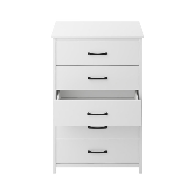 Allysyn 5 Drawer Dresser, White