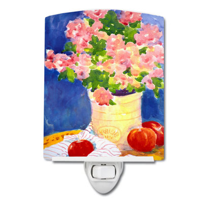 Bouquet of Flowers Ceramic Night Light