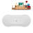 70.5'' x 31.5'' Soaking Acrylic Bathtub-95288529