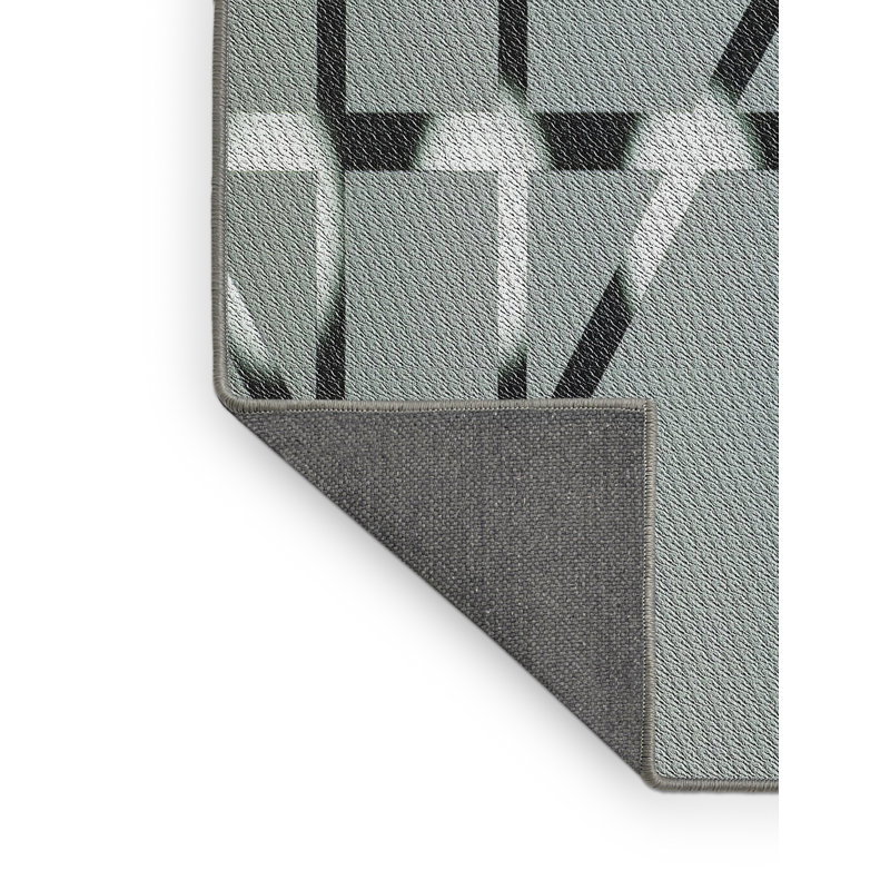 Tapis gris Power Loom, Rectangle 2 pi x 4 pi