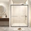 Porte de douche contemporaine en verre de sécurité durable