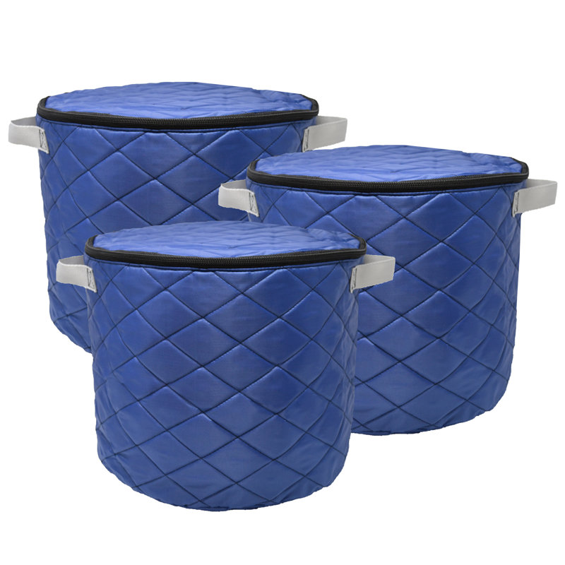 Quilted Dish Bag, Blue