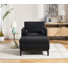 35.41" W Upholstered Accent Armchair With Ottoman