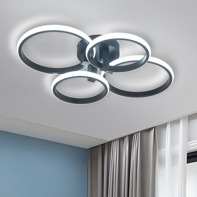 Round 4-Light LED Flush Mount