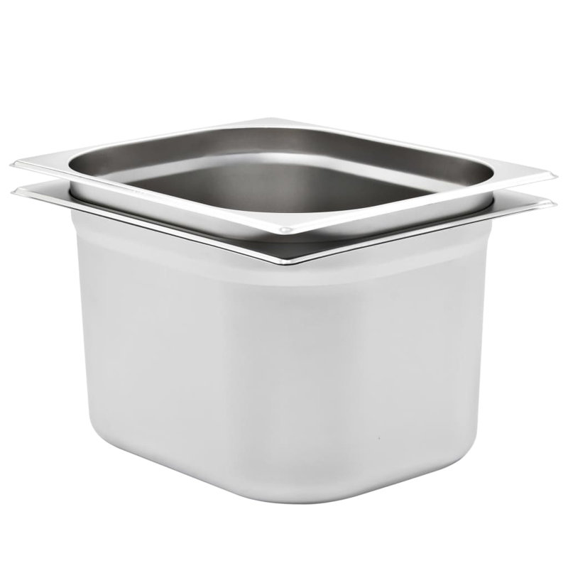 Stainless Steel Pan, 20cm H x 32.5cm W x 26.5cm D