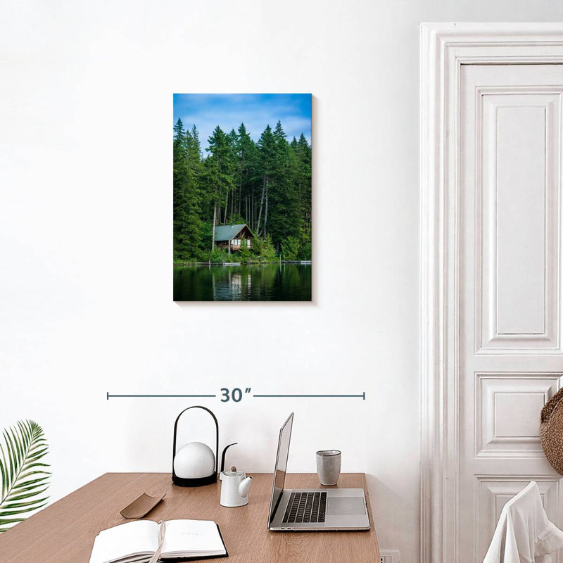 Alvord Woodland Lake Pine Forest, 24" H x 16" W