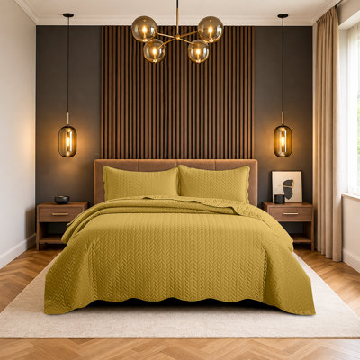 Ensemble de couvre-lit matelassé surdimensionné 100% microfibre Oxford