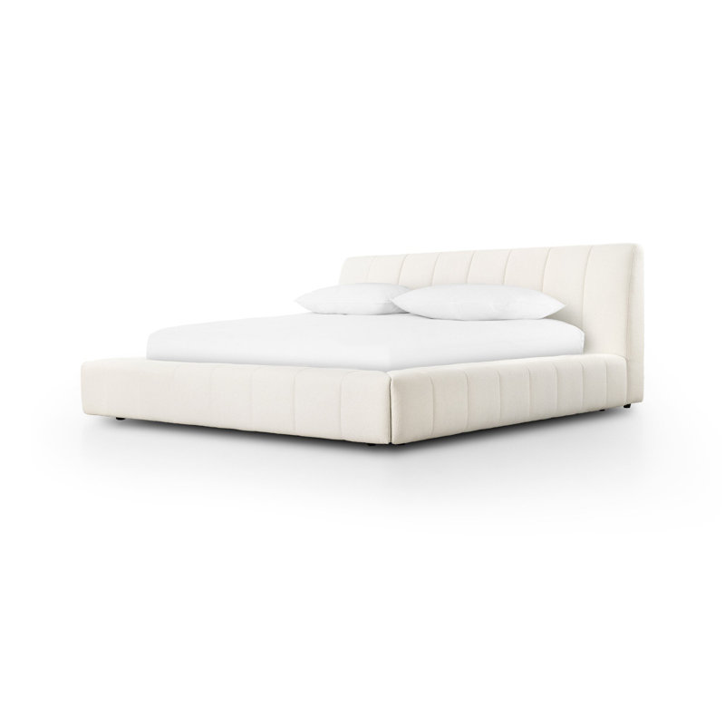 Langham Upholstered Bed, Queen, Fayette Cloud