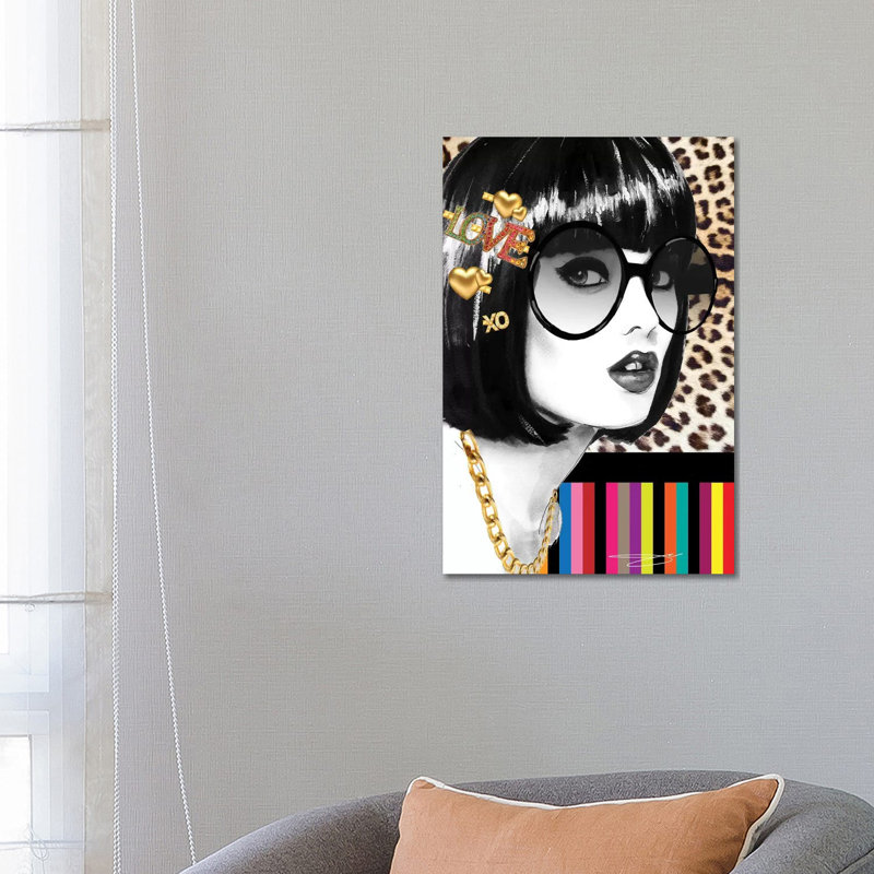 Just Peekin 1 Piece Wall Art on Canvas, 66.04 cm H x 45.72 cm W x 1.91 cm D, Canvas