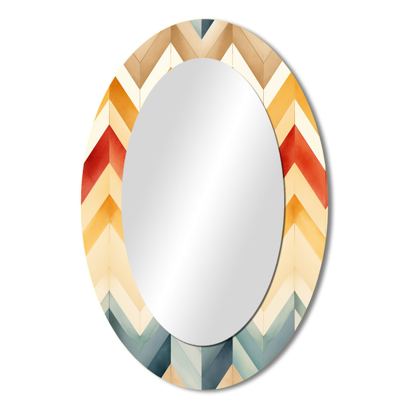 Rétro chevron ivoire rétro Boho, H 36 po x l 24 po