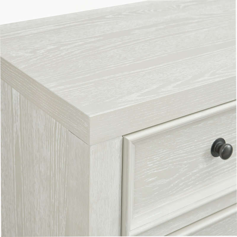 Commode horizontale à 8 tiroirs, Blanc
