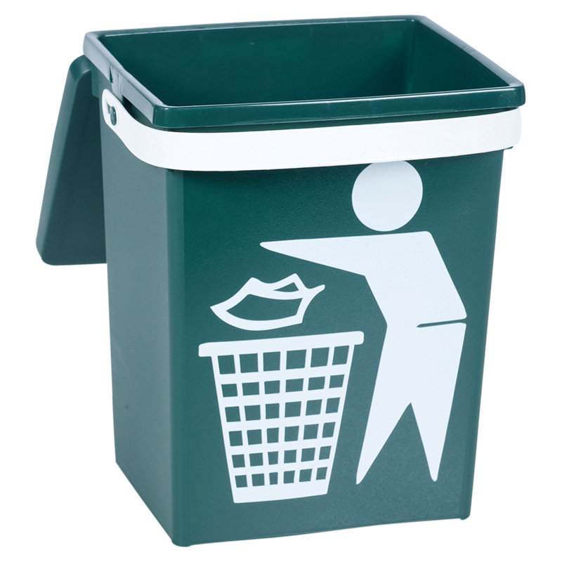 Nartuni Plastic Manual Lift Recycling Bin - 5L, Green, 5L