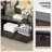 7 Piece Patio Furniture Set, Wicker Outdoor Conversation Sofa Set With Swivel Chairs, 2 Ottomans, Storage Coffee Table-111338224